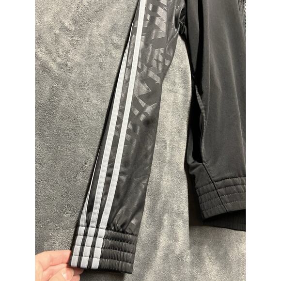 Adidas Jacket Men’s L Black Track Basketball 3-Stripes Climalite Lightweight - Picture 9 of 11